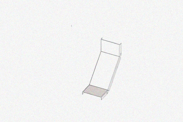 Крышка лотка КЛП 200х200-90 УТ1,5 для поворота трассы вверх на 90,горячее цинкование, S1,5