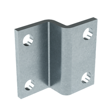Пластина для крепления консолей BBF-60 к тяжелому подвесу/профилю, горячеоцинкованная DKC