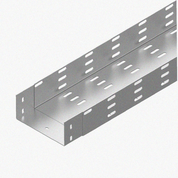 Лоток монтажный цельный перфорированный ЛМЦ50х50х3000 УХЛ1, горячее цинкование, S1,5