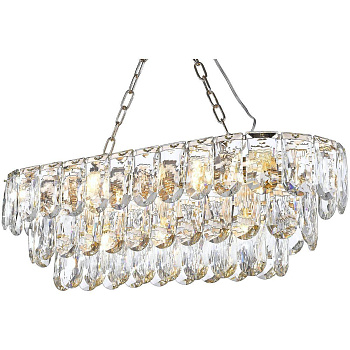 Люстра подвесная Белое золото/Прозрачный E14 13*40Вт WE106.13.103 WERTMARK