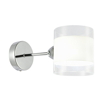 Бра Хром/Прозрачный, Белый E14 1*40Вт SLE102801-01 EVOLUCE