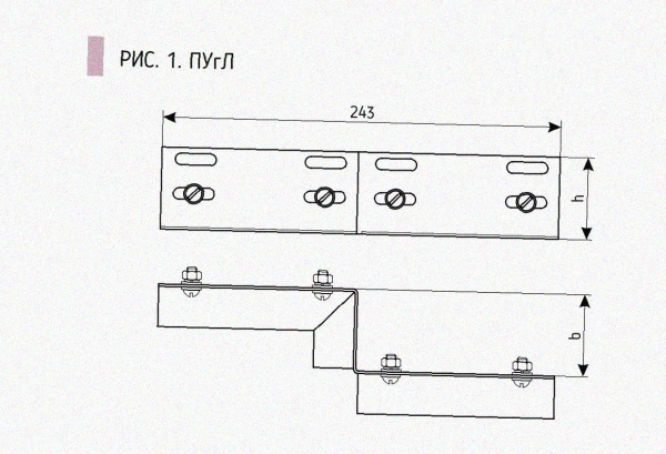 Соединитель-переходник ПУгЛ100х100 УТ1,5, оцинкованный лист S1,0