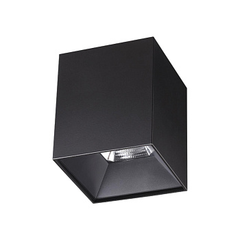 Накл.св-к IP20 LED 4000К 10W 200-260V RECTE черный NOVOTECH