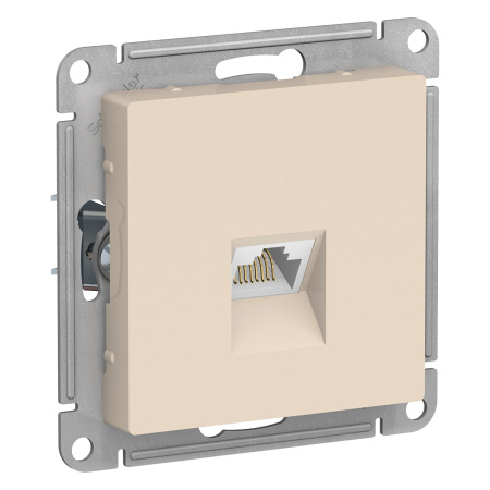 ATLASDESIGN Механизм розетки комп. СУ 1-м RJ45 бежевый IP20 (кр.10шт) Schneider Electric