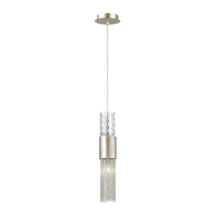 Подвес G9 1*5W 220V PERLA серебристый/стекло/металл.цепочки ODEON LIGHT
