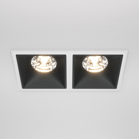 Встраиваемый светильник LED 30Вт Бело-черный IP20 Downlight DL043-02-15W3K-D-SQ-WB Technical Maytoni