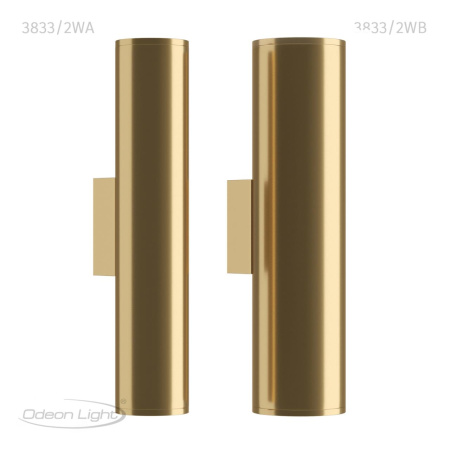 Настенный св-к E27 LED max 7W 220V DARIO золотистый/металл B ODEON LIGHT