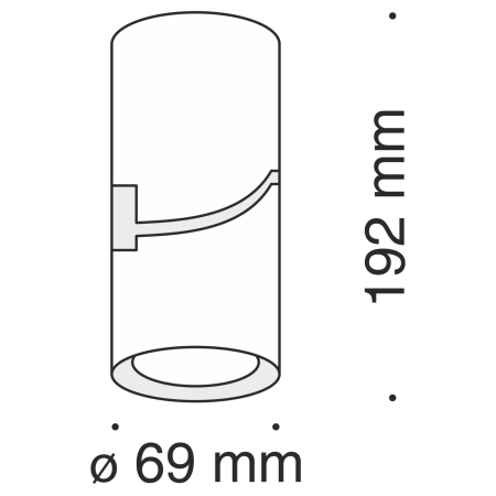Потолочный светильник 10Вт 4000K Белый IP20 Tube C019CW-01W4K Technical