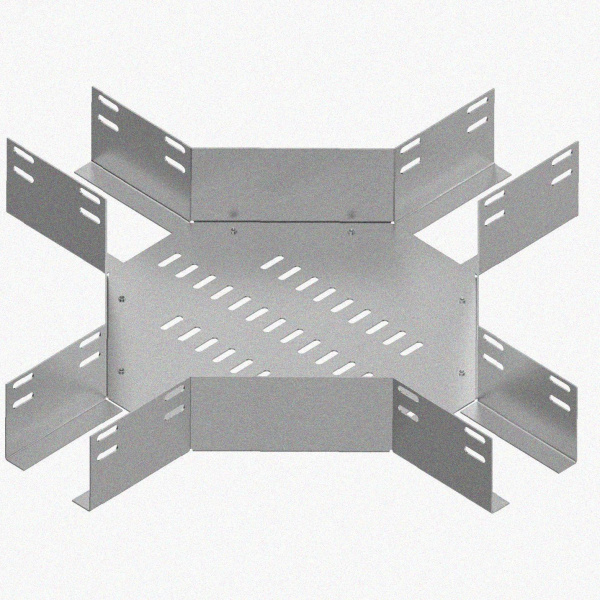 Лоток крестообразный перфорированный КМ 100х65 УТ1,5, горячее цинкование, S1,5