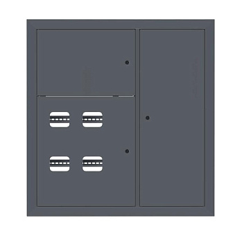 Щит этажный 4 кв, RAL7016 (1000х950х150) PROxima EKF