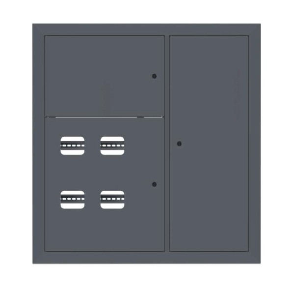 Щит этажный 4 кв, RAL7016 (1000х950х150) PROxima EKF