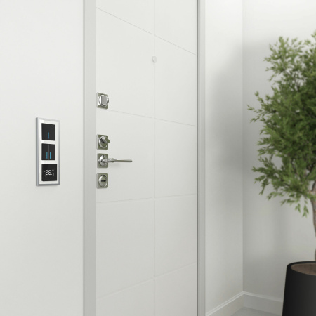 Baguette Рамка на 3 поста (белый/серебро) Werkel