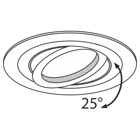 Встраиваемый светильник 1*GU10 50Вт Черный IP20 Atom DL023-2-01B Technical