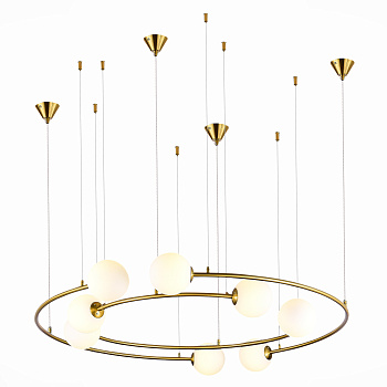 Светильник подвесной Латунь/Молочный G9 8*5Вт SL1186.303.08 ST LUCE