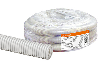 Труба гофрированная ПВХ d 32 с зондом (50 м) легкая TDM