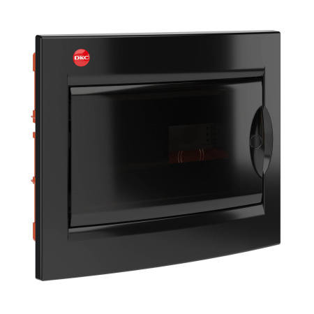 ЩРв-П-12, IP41, черный, с клеммным блоком 63А DKC