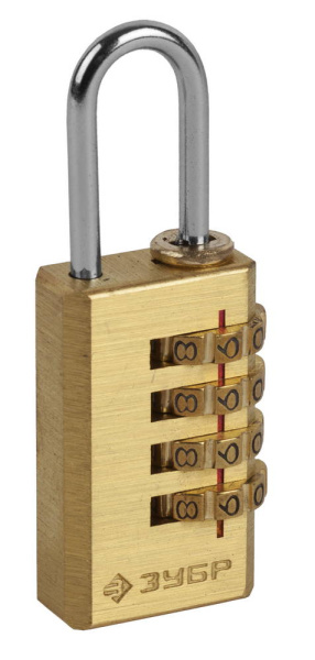 Замок "ЭКСПЕРТ" навесной мини, кодовый, 4 диска ЗУБР