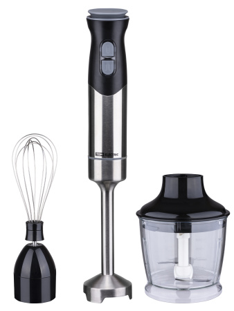 Блендер погружной "Микс 3", 700 Вт, нерж. сталь, 2 скор., венчик, чаша - измельчитель,TDM