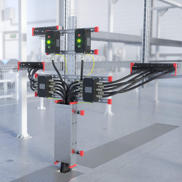 Стойка монтажная усиленная, горячеоцинкованная , высота 1800 мм, комплект DKC