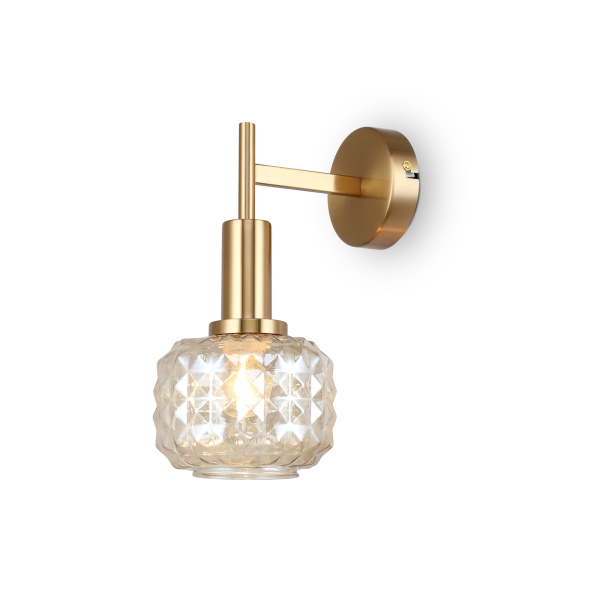 Настенный светильник (бра) 1*E14 40Вт Латунь IP20 Fero FR5366WL-01BS Freya