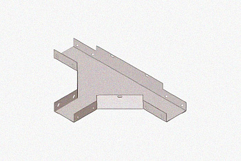 Лоток тройниковый замковый глухой ОТЗГ 500х85 УХЛ1, горячее цинкование, S1,5