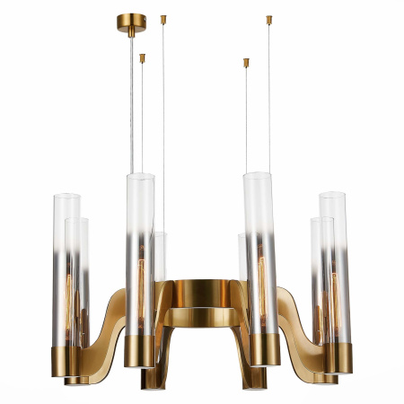 Люстра подвесная Латунь/Хром, Прозрачный E14 8*40Вт SL1235.303.08 ST LUCE