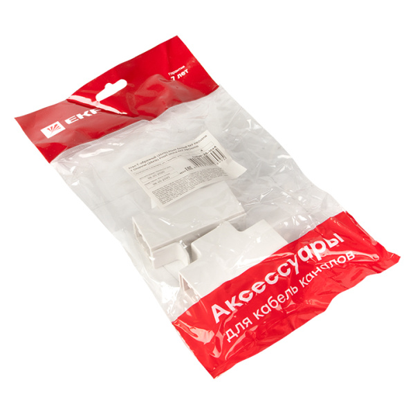 Угол T-образный (25х16) (4 шт) белый EKF-Plast