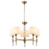 Люстра E14 5*40W LONDON бронзовый/белый/ткань ODEON LIGHT