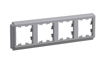 ATLASDESIGN ANTIQUE 4-постовая РАМКА, универсальная, СТАЛЬ Schneider Electric