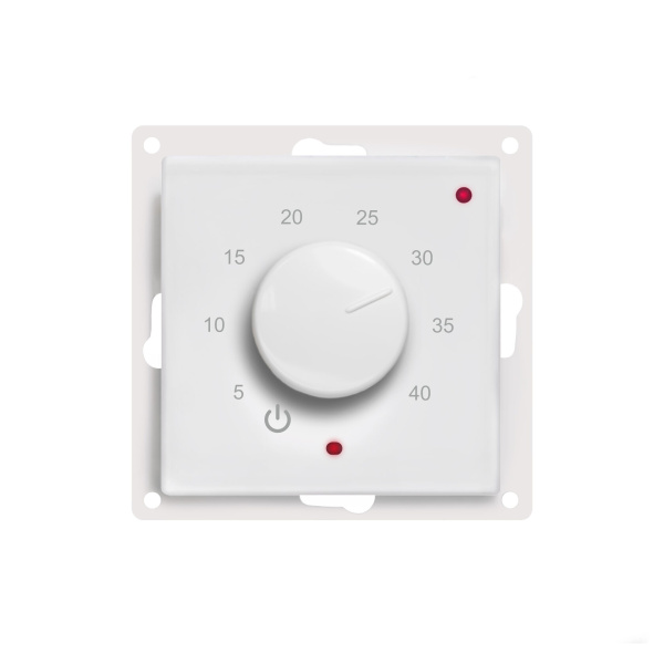 Терморегулятор ТР-03 Атлас Дизайн (датчик пола,встраиваемый, белый) с вращающимся регулятором ЭргоЛайт Терморегулятор ТР-03 Атлас Дизайн (датчик пола,встраиваемый, белый) с вращающимся регулятором ЭргоЛайт