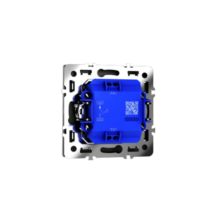 Выключатель с самовозвратом встраиваемый Voltum S70 одноклавишный 10А, (титан)