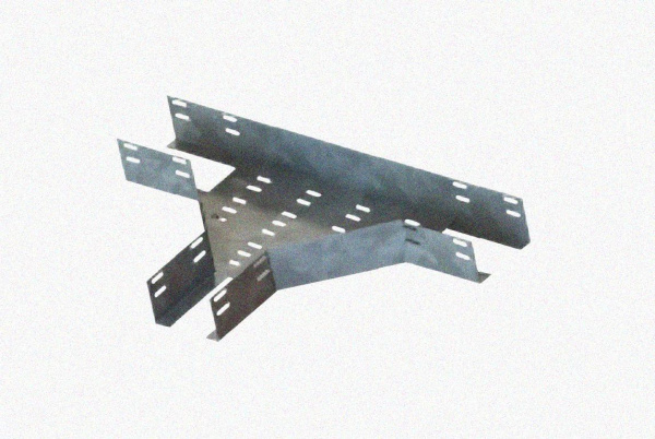 Лоток тройниковый перфорированный ОТ 100х65 УТ1,5, горячее цинкование, S1,5