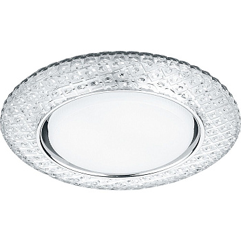 Св-к встр.с белой LED подсветкой Feron CD4042 потолочный GX53 без лампы, прозр., хром