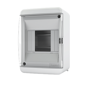 Бокс КМПн пластиковый навесной 4 модуля прозрачная крышка IP41 UNС 40-04-2 Tekfor