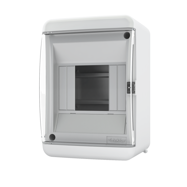 Бокс КМПн пластиковый навесной 4 модуля прозрачная крышка IP41 UNС 40-04-2 Tekfor