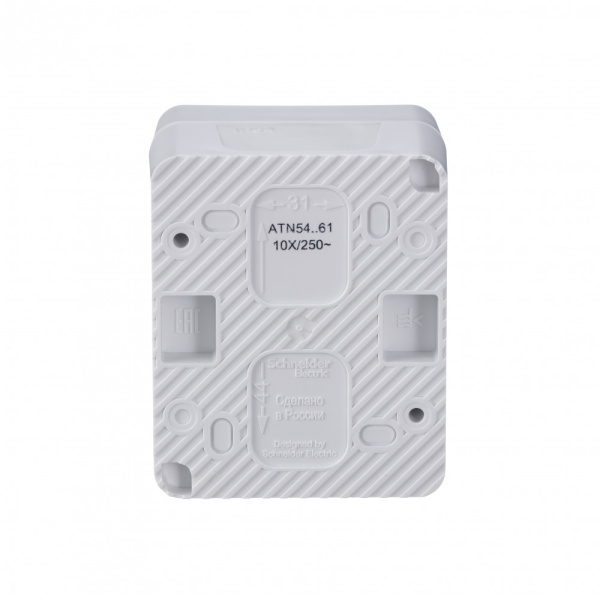 ATLASDESIGN AQUA 1-клавишный ПЕРЕКЛЮЧАТЕЛЬ IP44, сх.6, 10АХ, механизм, АЛЮМИНИЙ Schneider Electric