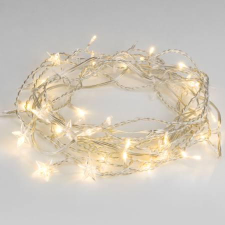 Гирлянда бахрома 1,8*0,5 м IP20 (100-002 теплый белый) Eurosvet