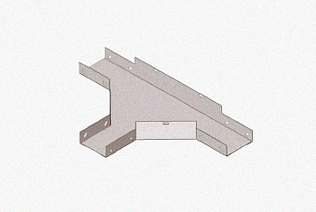 Лоток тройниковый глухой ОТГ 500х85 УХЛ1, горячее цинкование, S2,0
