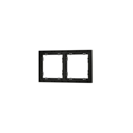 Рамка пластиковая Voltum S70 на 2 поста, (черный матовый)