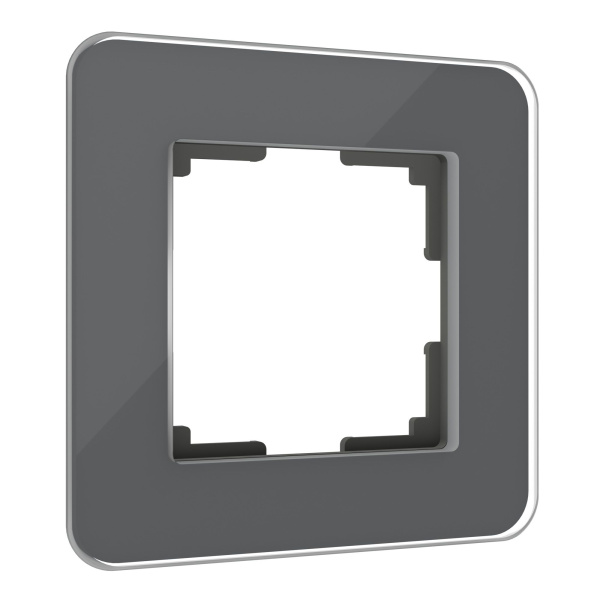 Elite Рамка из стекла на 1 пост графит Werkel