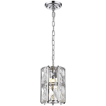 Светильник подвесной Хром/Прозрачный E14 1*40Вт WE148.01.103 WERTMARK