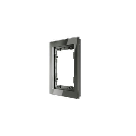 Рамка стеклянная Voltum S70 на 1 пост, (титан, стекло)