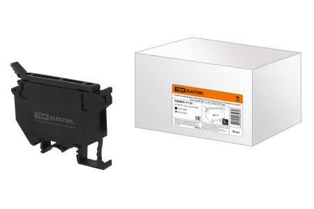 Зажим наборный ЗНН-4мм2 6,3А черный для плавких вставок 5х20 500В (Ph-C UK 5-HESI N) TDM Зажим наборный ЗНН-4мм2 6,3А черный для плавких вставок 5х20 500В (Ph-C UK 5-HESI N) TDM