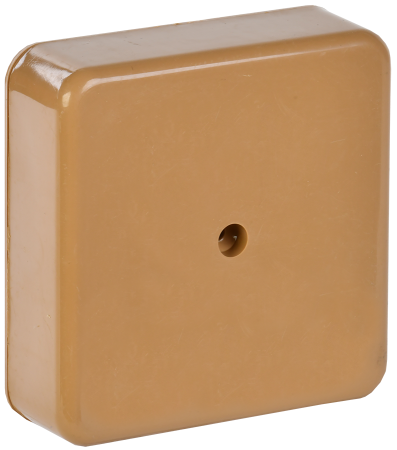 Коробка распаячная КМ41212-03 для открытой проводки 75х75х20мм светлое дерево (6 клемм 6мм2) IEK