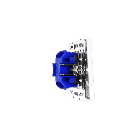 Выключатель встраиваемый Voltum S70 одноклавишный 10А, (белый глянцевый)