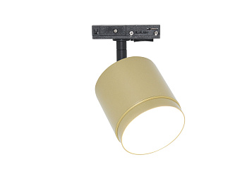 Трековый светильник 1*GX53 15Вт Черный и Матовое золото IP20 Single phase track system Unity TR088-1-GX53-MG Technical Maytoni