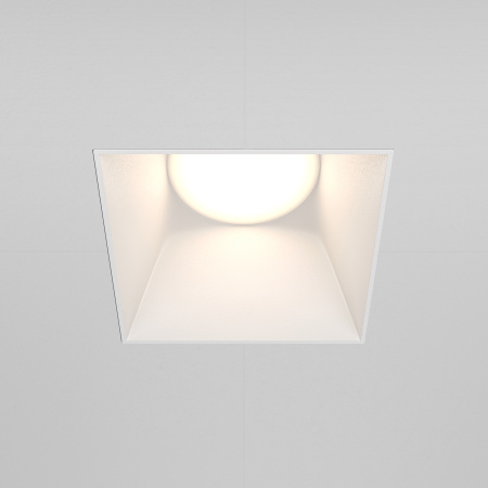 Встраиваемый светильник 1*GU10 20Вт Белый IP20 Downlight DL051-01-GU10-SQ-W Technical Maytoni