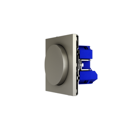 Светорегулятор встраиваемый Voltum S70 поворотно-нажимной 600 Вт, (шелк)