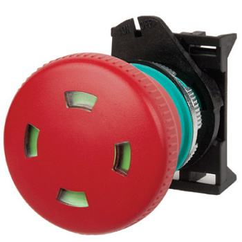 Кнопка аварийная грибовидная типа тяни-толкай с индикацией O 40 DKC