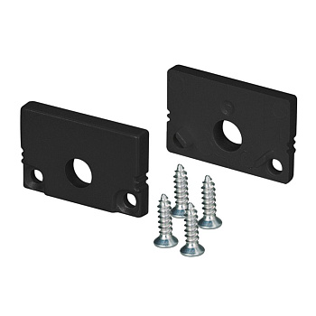 Заглушка SL-SLIM20-H13 BLACK с отверстием Arlight 